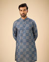 Regal Blue Mid Length Kurta